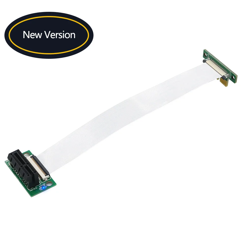PCIE Riser PCI-E 3,0 X1 Cable PCI Express extensor PCIe 1x a 1x ranura Vertical 90 grados 10/15/25cm FPC Cable PCB espaciador de plástico - imagen 2