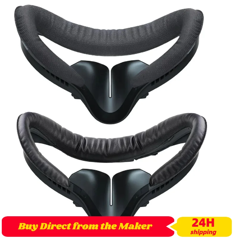 Marco de interfaz Facial de 2 piezas, almohadilla nasal antifugas, cubiertas faciales de espuma extraíbles, reemplazo de cojín para Oculus/Meta Quest 2 - imagen 2