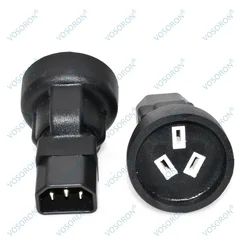 Adaptador IEC 320 C13 a Enchufe SAA Australiano 10A 250V PDU UPS