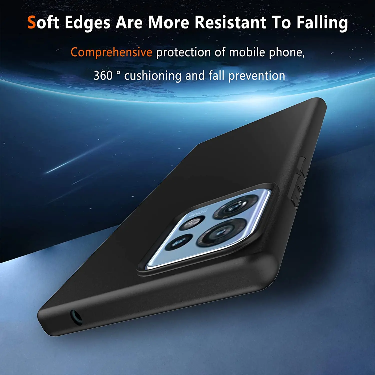 Funda de TPU suave para motocicleta, protector negro mate para Moto Edge 40 Pro Plus X40 X30 30 20 Fusion Lite Neo G72 G52 G51 G13 G42 G32 G73 G60S - imagen 5