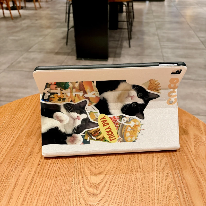Funda divertida con diseño de gato para iPad pro 10/11 pulgadas 2020/6/7th /8th /Air 3rd/Air 4th/9th gen/Air 5th Gen 2022/Air 11 - imagen 5