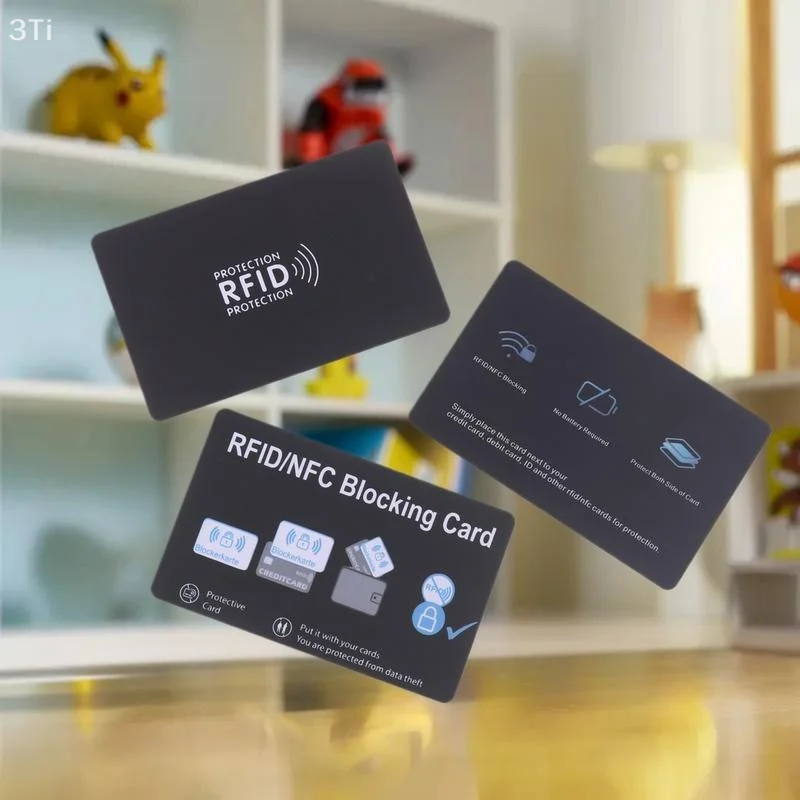 Portatarjetas de identificación ATM con protector de señal NFC, funda segura para tarjeta de débito/crédito RFID, paquete de 1/5 - imagen 4