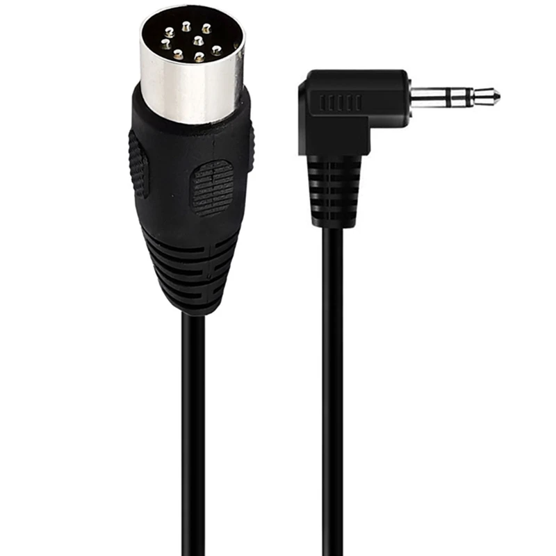 1,8 m 0,5 m 3m codo de 90 grados Midi Din 8 pines a DC3.5mm Cable adaptador de Audio para amplificador de Piano de Audio instrumento equipo de Audio - imagen 3