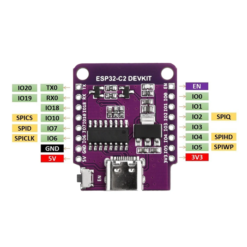 Módulo de placa de desarrollo para Arduino, Mini ESP8684, ESP32, ESP32-C2, ESPC2-12, DevKit Serial, WIFI + Bluetooth, ESP8684 - imagen 5