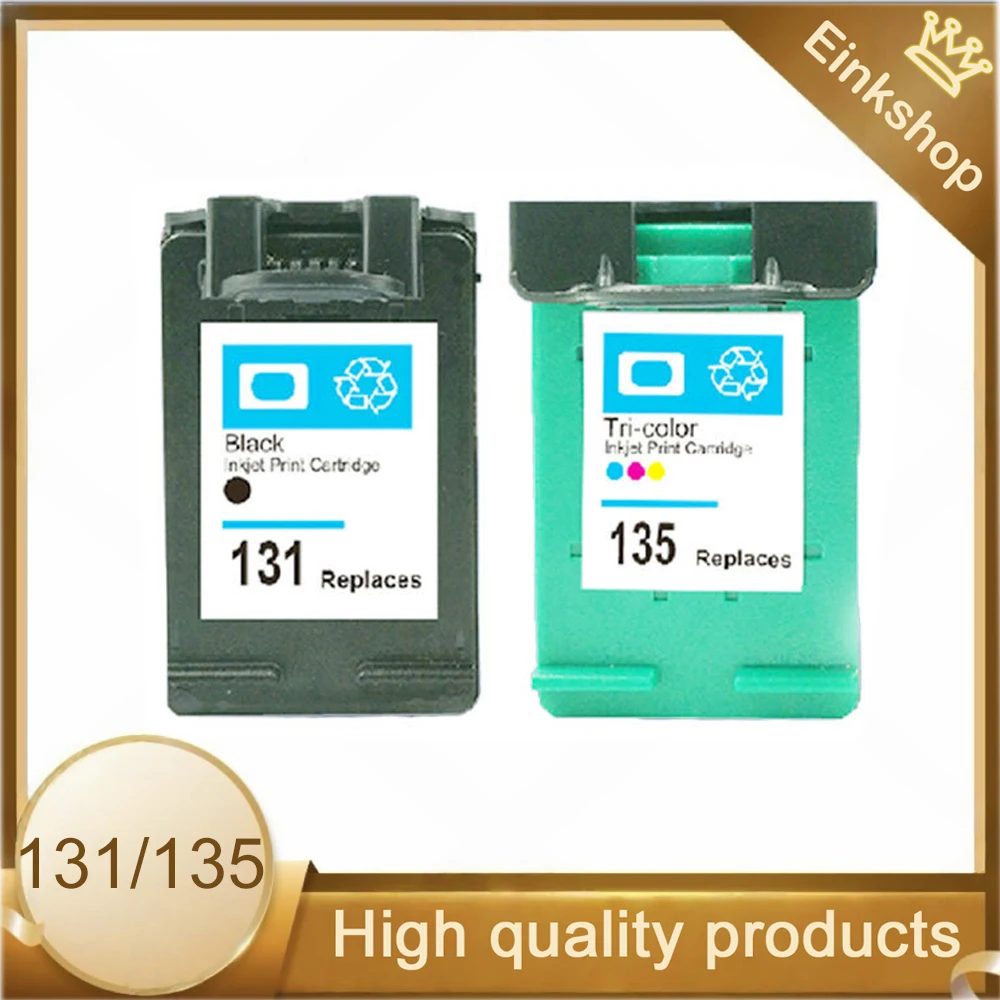 einkshop Compatible For hp 131 135 Ink Cartridge for hp Deskjet 460 5743 5940 5943 6843 photosmart 2573 2613 PSC1600 2350printer - imagen 2