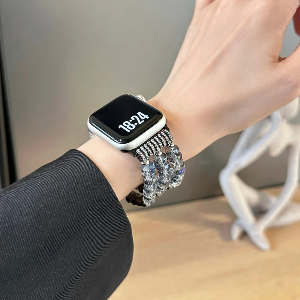 1 pulsera de reloj de ocio 42/44/45/49/38/40/41mm correa de reloj para Apple smartwatch serie Ultra2 Se10/9/8/7/6/5/4/3/2/1 - imagen 5