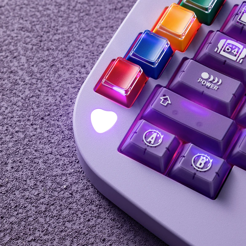 Teclado multimodo Alice, Kit de teclado ergonómico inalámbrico Bluetooth intercambiable en caliente, Kit de teclado mecánico personalizado ergonómico RGB - imagen 3