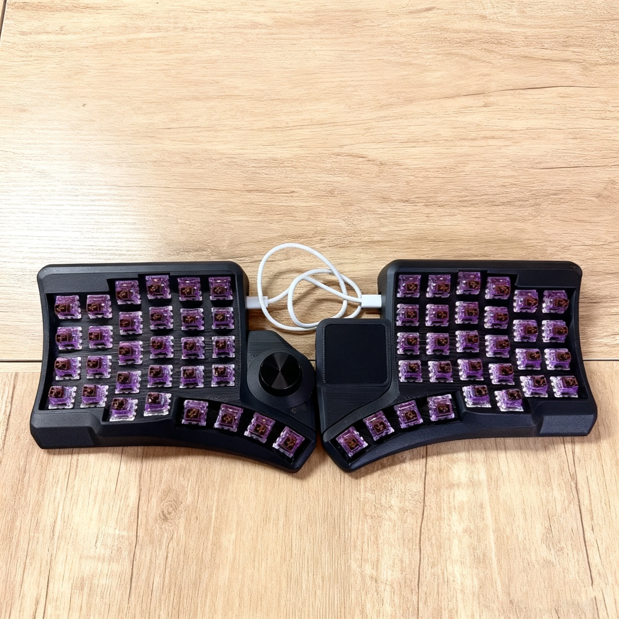 Ergohaven HPD V2 Kit de teclado dividido curvo teclado Trackball con cable soporte ergonómico personalizado Vial Teclado mecánico de intercambio en caliente