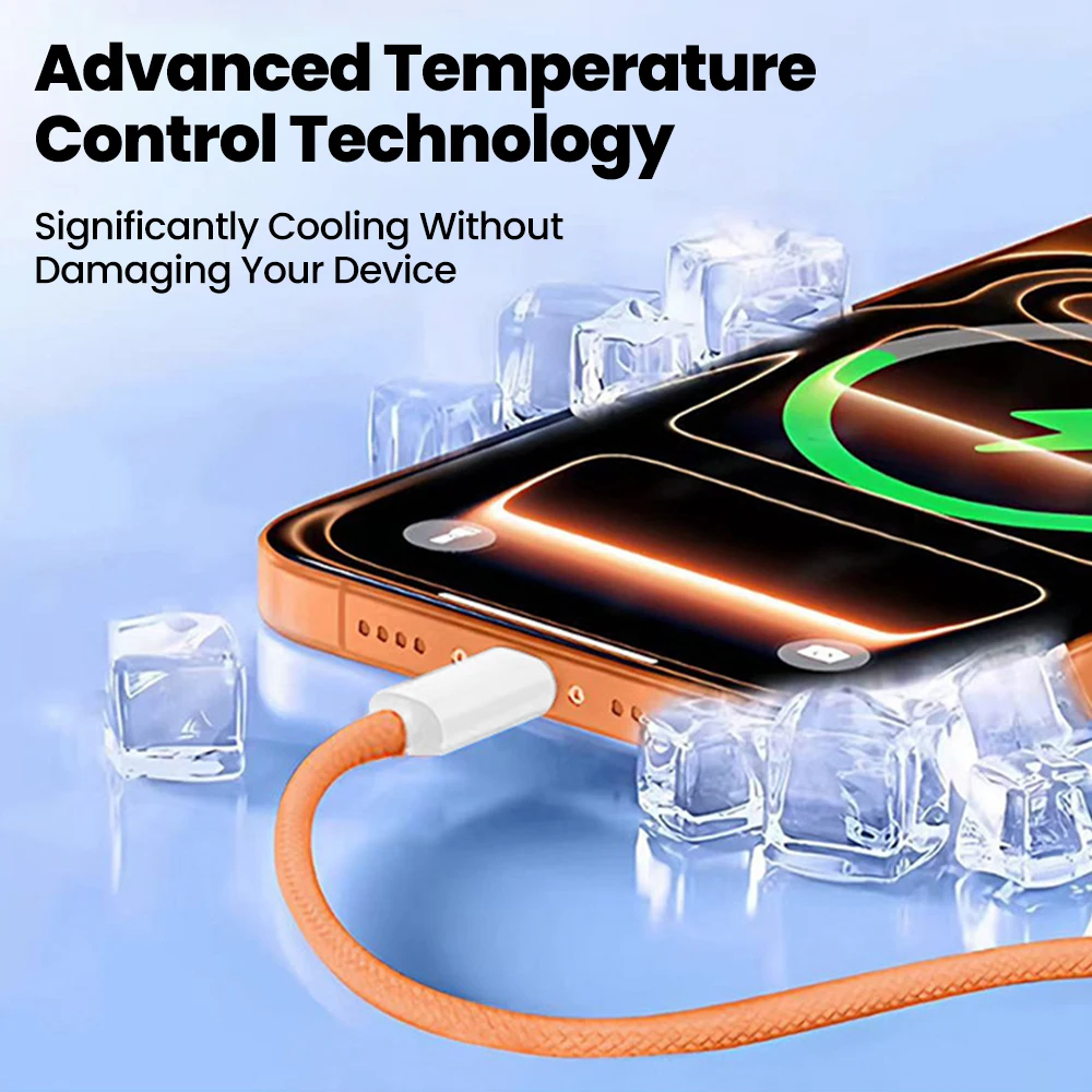 Cable USB C a tipo C de 60W para iPhone 17 16 15 Plus Pro Max PD Cable cargador de carga rápida con aguja de tarjeta para Xiaomi Samsung - imagen 2