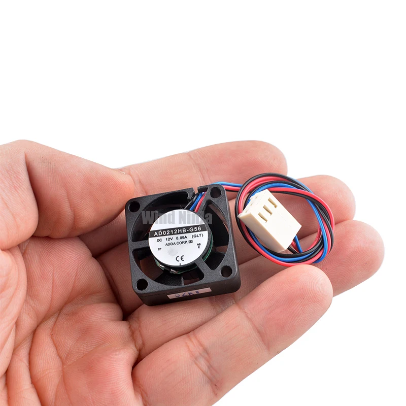 AD0212HB-G56 2,5 cm 25mm ventilador 25x25x10mm DC12V 0.09A 3pin rodamiento de bolas micro ventilador de refrigeración para placa base CPU - imagen 5