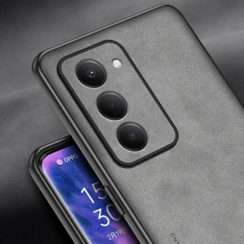 Para Redmi 15 5G Funda de cuero Skinsheep de lujo para Xiaomi Redmi 15 cubierta mate protección de cámara TPU carcasa de parachoques a prueba de golpes - imagen 5