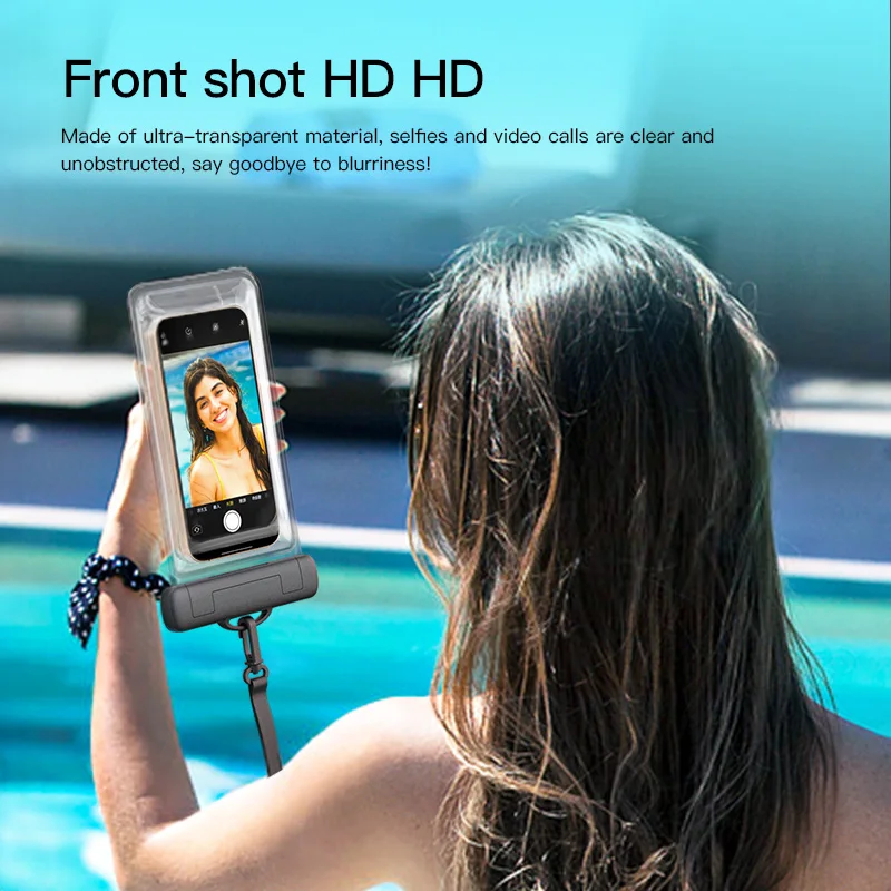 Rocoren-funda de teléfono impermeable para iPhone 16, 15, 14 Pro, Samsung, Xiaomi, natación, bolsa de funda de teléfono a prueba de agua, cubierta de protección Universal - imagen 3