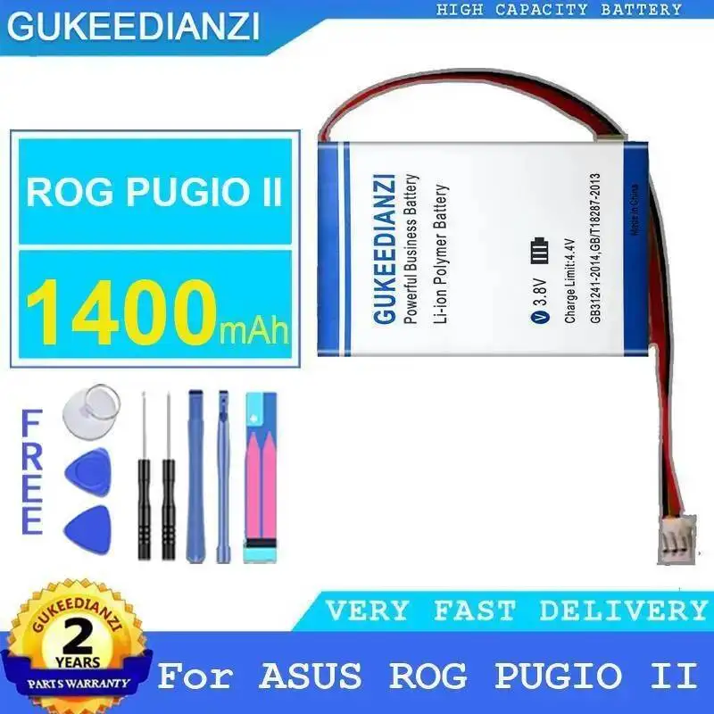 Para Asus Rog Pugio II batería de ratón para juegos 1400Mah de alta capacidad