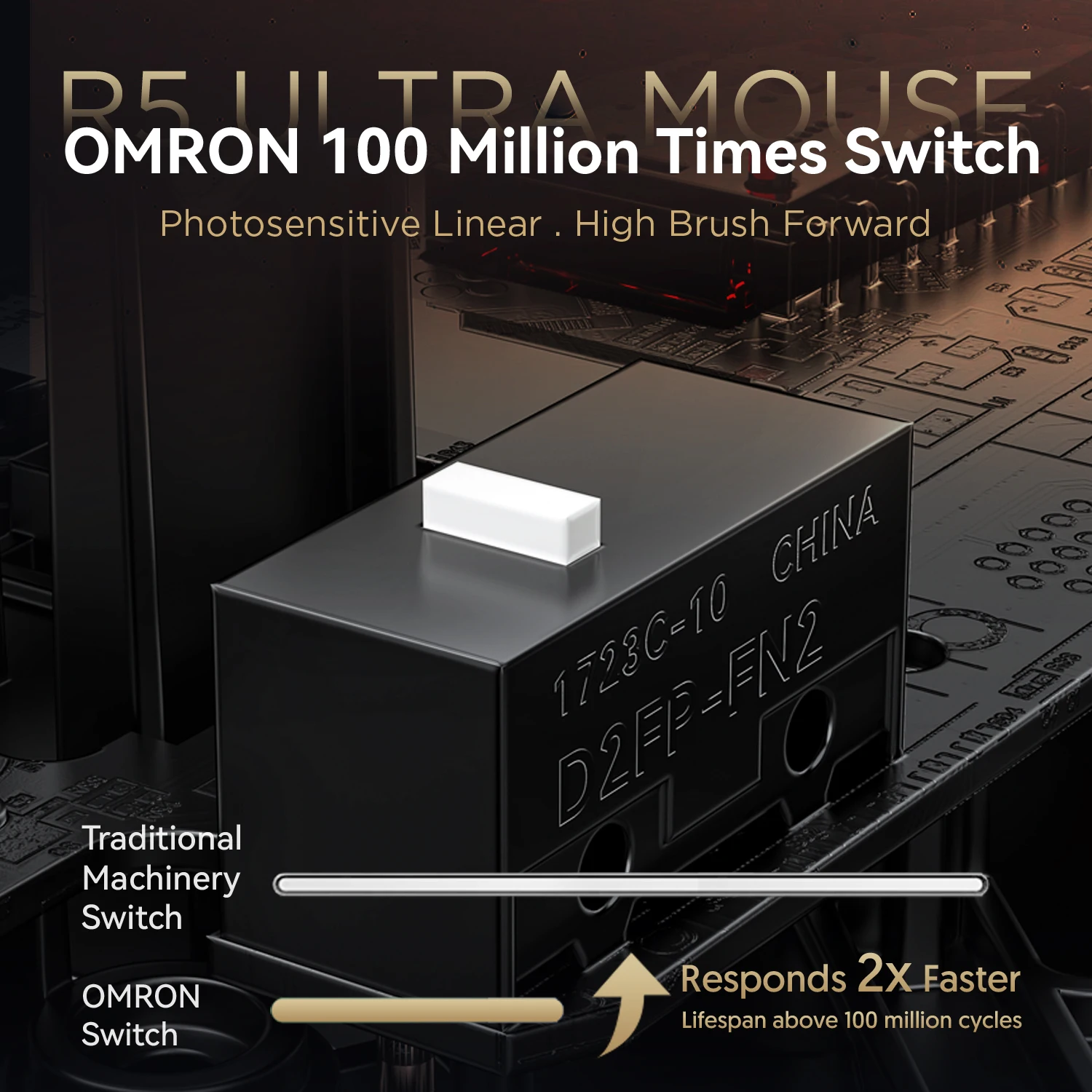 ATTACK SHARK R5 ULTRA Bluetooth Mouse 8K Polling, Sensor PAW3950MAX, 42,000 DPI, fibra de carbono ultraligera para juegos Pro Esport - imagen 5