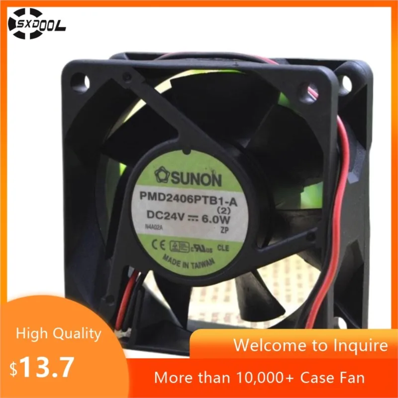 Ventilador 6025 de 60mm para SUNON PMD2406PTB1-A 60x60x25mm 24V 6,0W doble bola 6900RPM 36CFM ventilador de alta velocidad