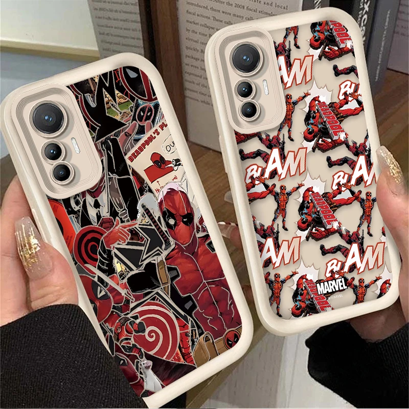 Funda Marvel Deadpool para Xiaomi 14T 13T 12T 11T 13 12 11 Lite 5G NE POCO X6 X5 F6 F5 F3 X4 GT X3 NFC M5S C65 M6 Pro TPU - imagen 2
