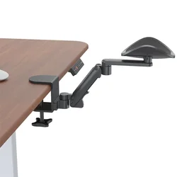 Reposabrazos ergonómico giratorio para escritorio con abrazadera
