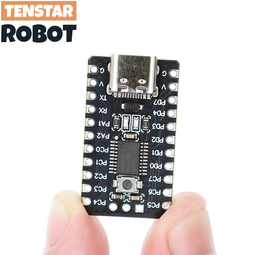 TENSTAR 2 uds CH32V003 Placa de desarrollo Placa de sistema mínimo Placa central RISC-V CH32V003F4P6 Módulo microcontrolador - imagen 2