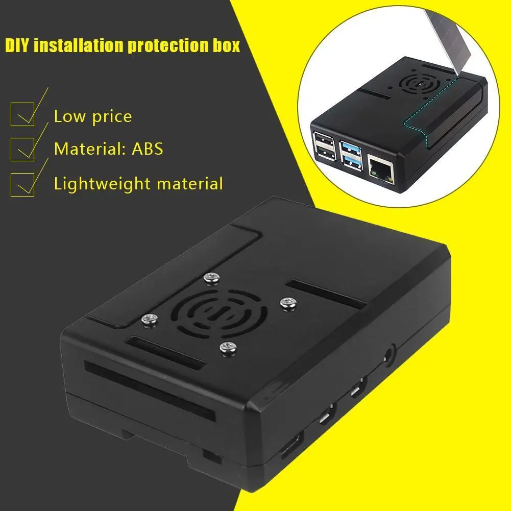 Cubierta de carcasa protectora DIY, carcasa de ABS para Raspberry Pi 4B - imagen 3
