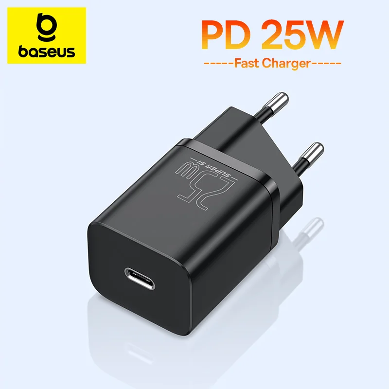 Baseus 25W USB C cargador soporte tipo C PD carga rápida cargador de teléfono portátil para iPhone 16 15 14 13 Pro Max Samsung S24 23 22 - imagen 2