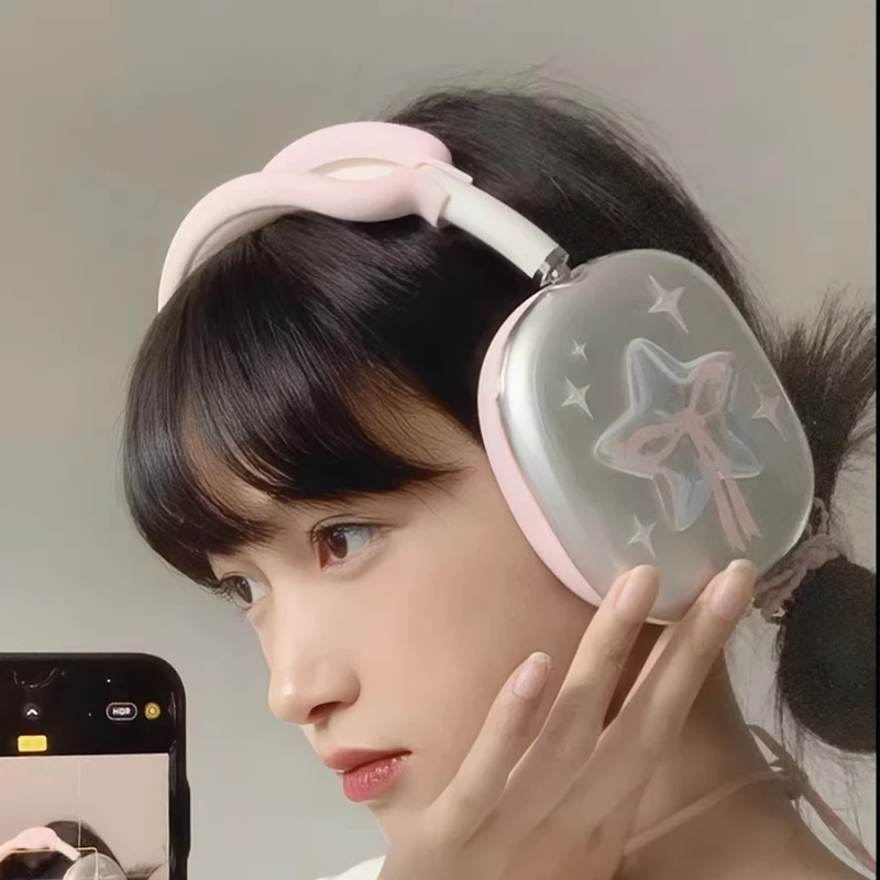 Xlittle Lab Original Stars funda para auriculares para AirPods Max2 carcasa suave transparente personalizada accesorios para auriculares funda protectora - imagen 5