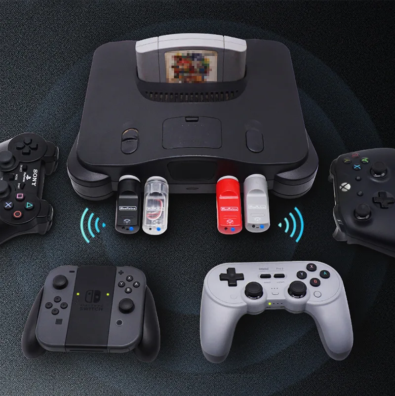 Adaptador de controladores de juegos inalámbricos BlueRetro 2025 para consola Nintendo 64 a controladores de juegos PS3 PS4 PS5 Nintendo Switch - imagen 5