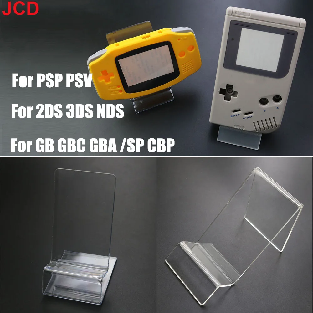 JDC 1 Uds JCD para Game boy GB GBC GBA GBP PSP NDS 3DS 2DS PSV Ps vita consola de juegos soporte de exposición soporte de exhibición acrílico
