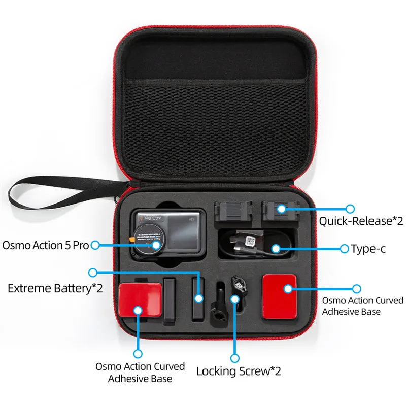 Estuche de transporte portátil, funda protectora para cámara, caja de viaje, bolsa de almacenamiento para DJI OSMO Action 5 Pro Action 4 3, accesorios para cámaras - imagen 2