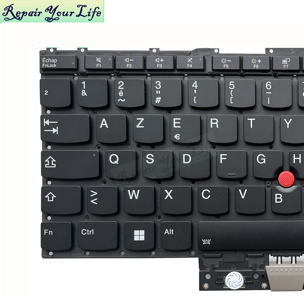Bélgica AZERTY teclado francés retroiluminado para Lenovo ThinkPad X1 Titanium Yoga Gen 1 20QA 20QB retroiluminación belga para ordenador portátil SN20W22474 - imagen 2