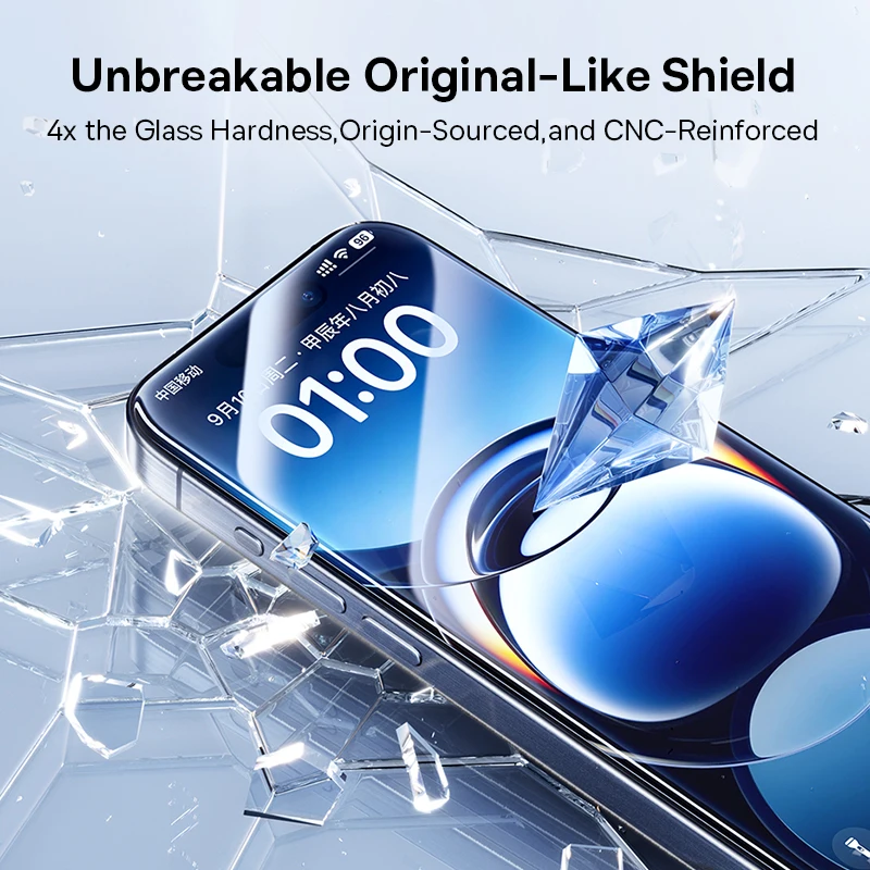 Protector de pantalla Baseus para iPhone 16 Pro Max Corning vidrio templado para iPhone 16 Pro Plus película protectora transparente antiespionaje - imagen 5