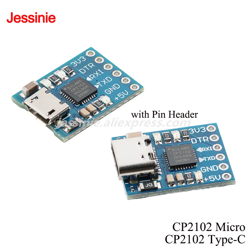 1-10 Uds CP2102 tipo C MICRO USB a UART TTL módulo convertidor serie de 6 pines STC UART