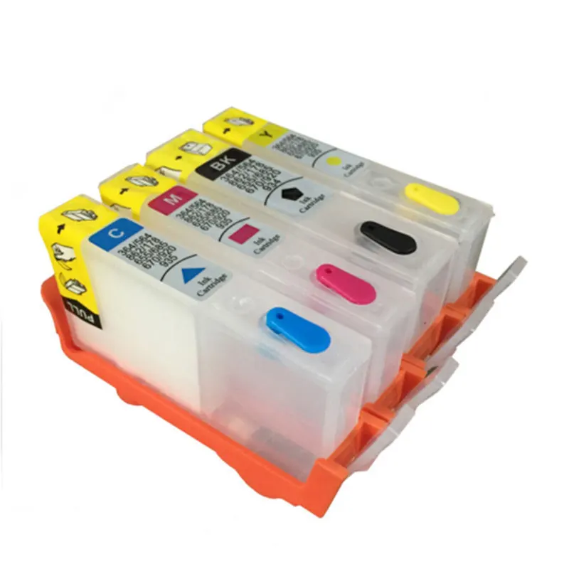 Cartucho de tinta de chip permanente recargable 364XL 364 XL Compatible con HP 5520 5524 6510 6520 7510 B109 B110 B209 B210 C309 - imagen 2