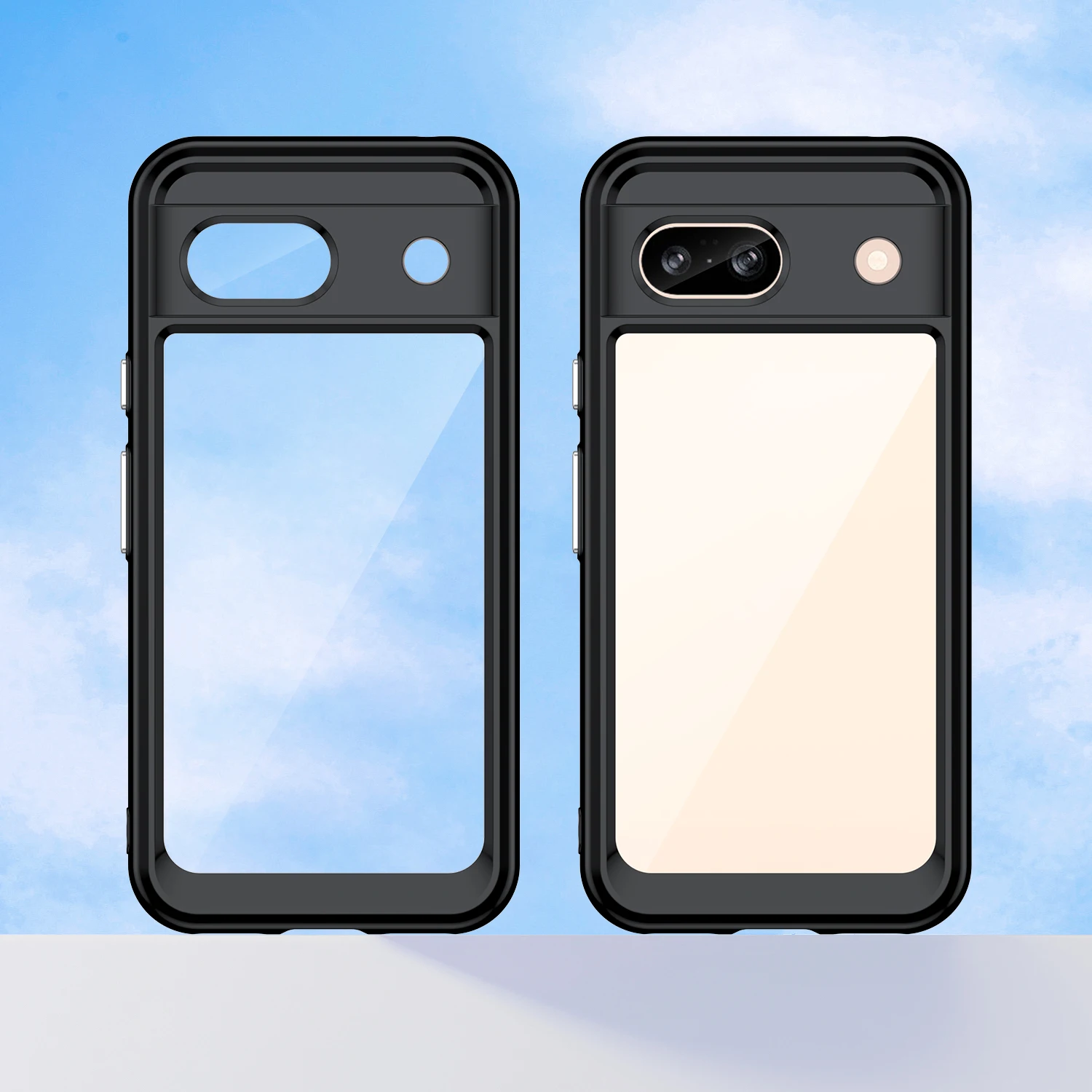 Para Google Pixel 8A Funda transparente Google Pixel 8A 7A 6A 8 7 Pro Funda Coque Funda dura translúcida a prueba de golpes parachoques de teléfono Pixel 8A - imagen 4