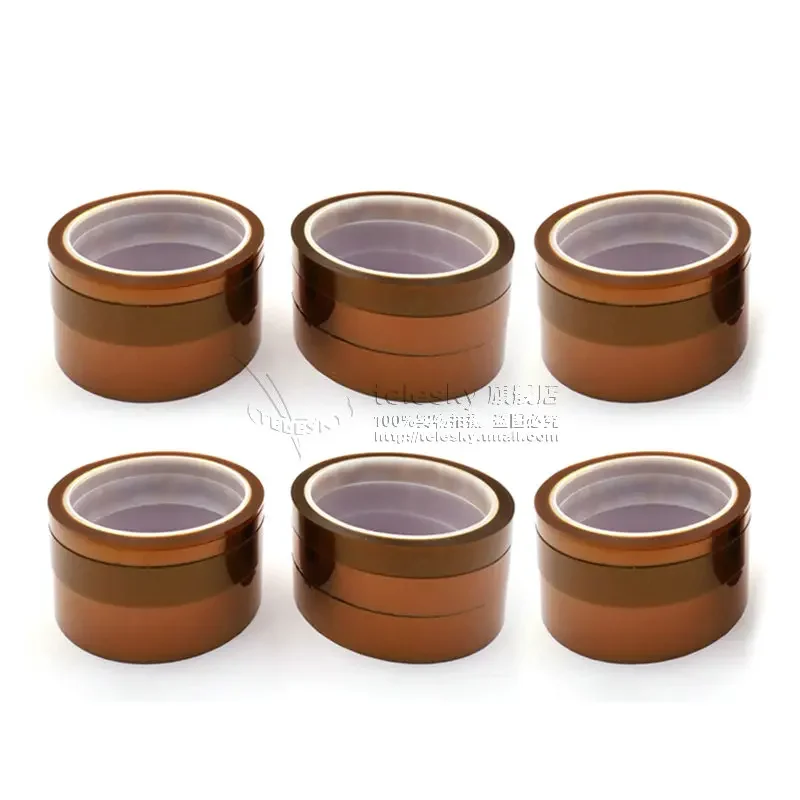 Cinta Kaptons de 3/5/8/10/15/20/25/30mm, cinta adhesiva de poliimida de alta temperatura resistente al calor de 33M, aislamiento para electrónica - imagen 4