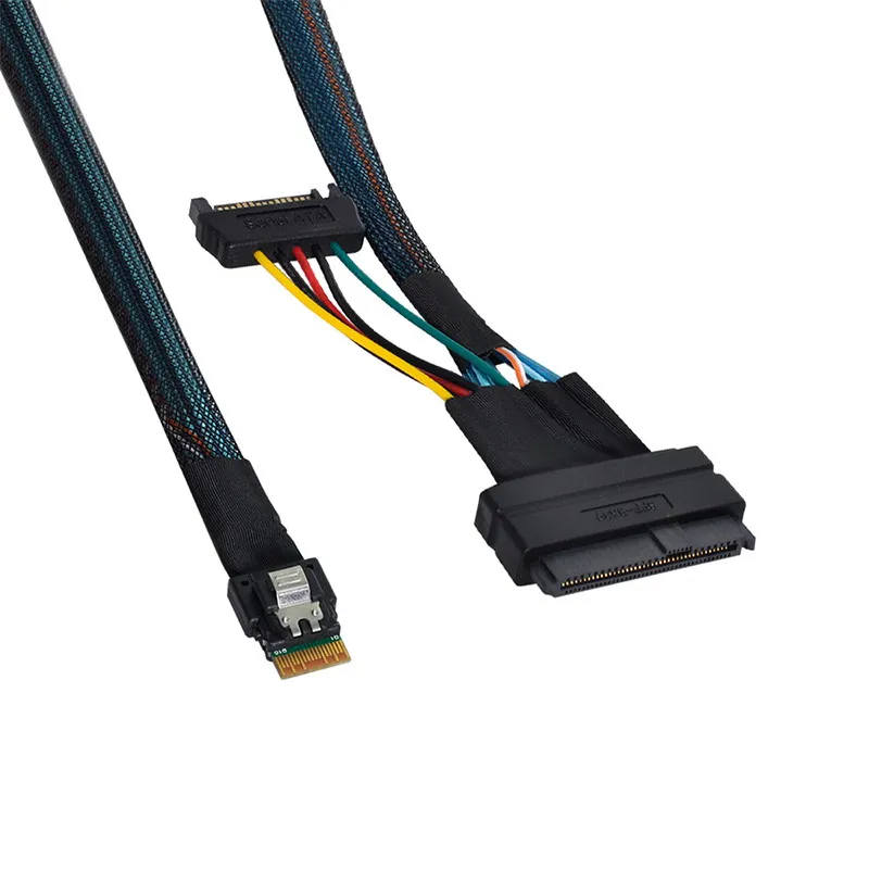 Cable adaptador de interfaz Slimline SFF-8654 a SFF-8639 para NVMe SSD PCI-E SSD - Adaptadores de cables de hardware para PC - imagen 5