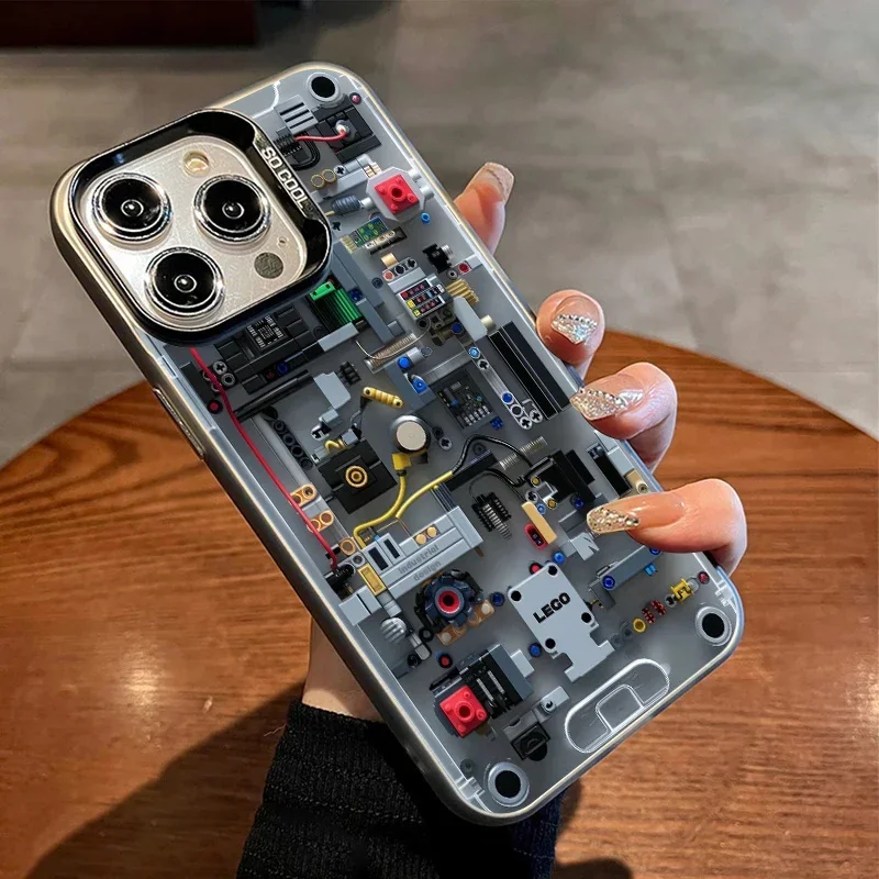 Placa de circuito galvanizada plateada IMD funda para Xiaomi Redmi Note 14 13 12 11 Pro Plus 4G 5G 12S 11S 10S 13C 14C cubierta a prueba de golpes - imagen 4