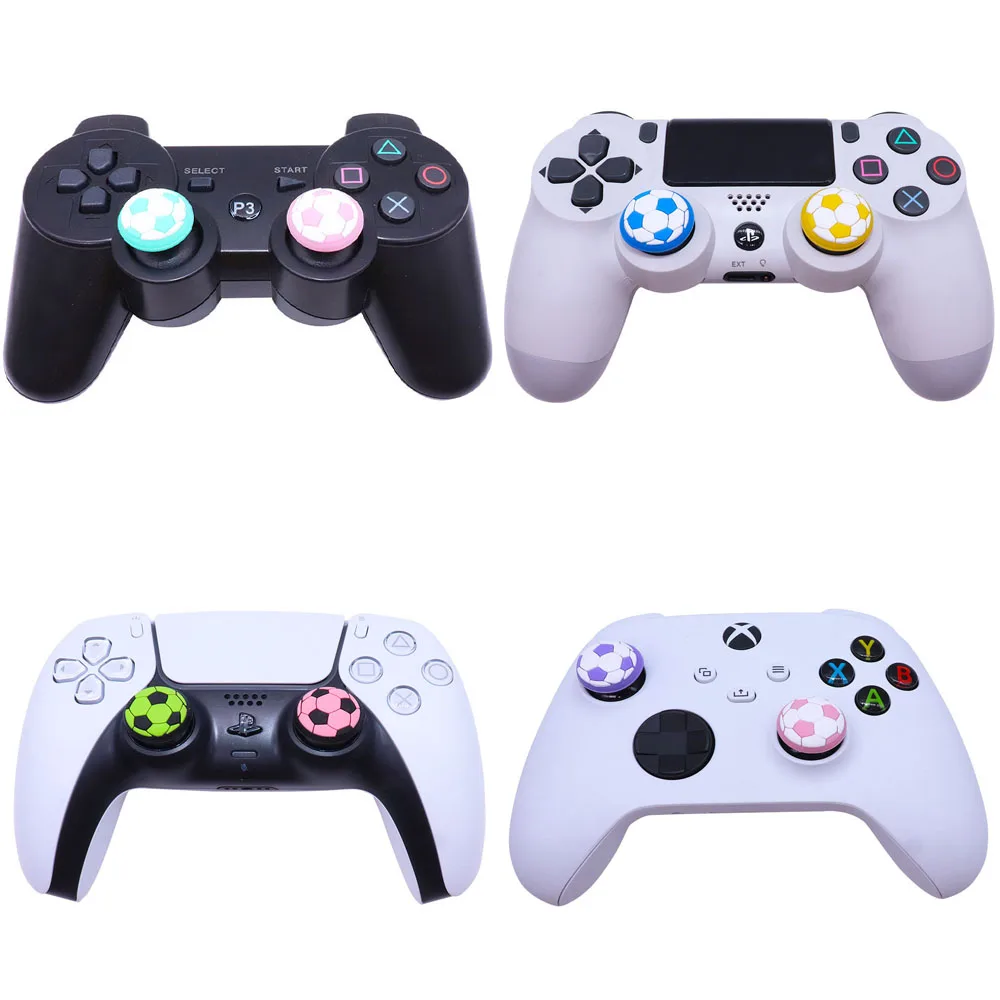 1 unidad de tapa de agarre de silicona suave para mando de fútbol, cubierta para PS5, PS4, PS3, NS, Switch Pro, Xbox One Series 360, funda para controlador - imagen 4