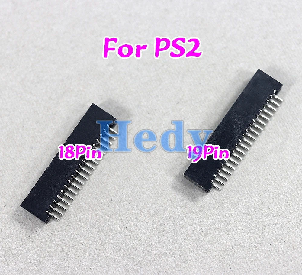 10 Uds. Conector de película de botón de 18 pines, 19 pines y 32 pines para Playstation 2, ranura para controlador PS2 para PS2, 18 pines, 19 pines, 32 pines, negro y blanco - imagen 2