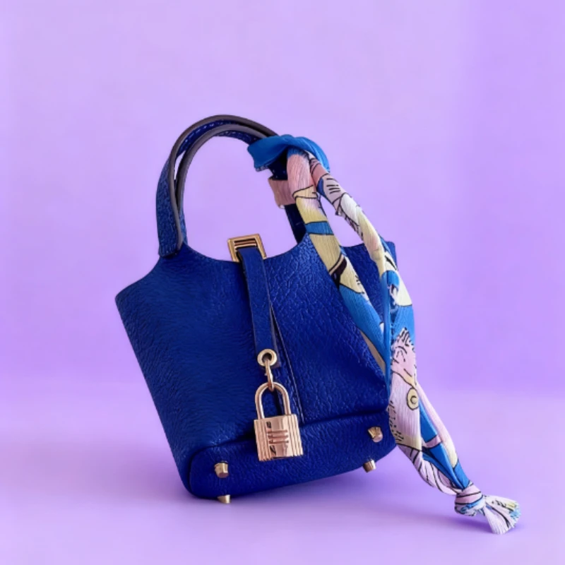 Funda protectora de cuero de nuevo estilo, carcasa suave, diseño creativo inspirado en Hermès, cesta y bolso tipo cubo para AirPods 1/2/3/Pro - imagen 4