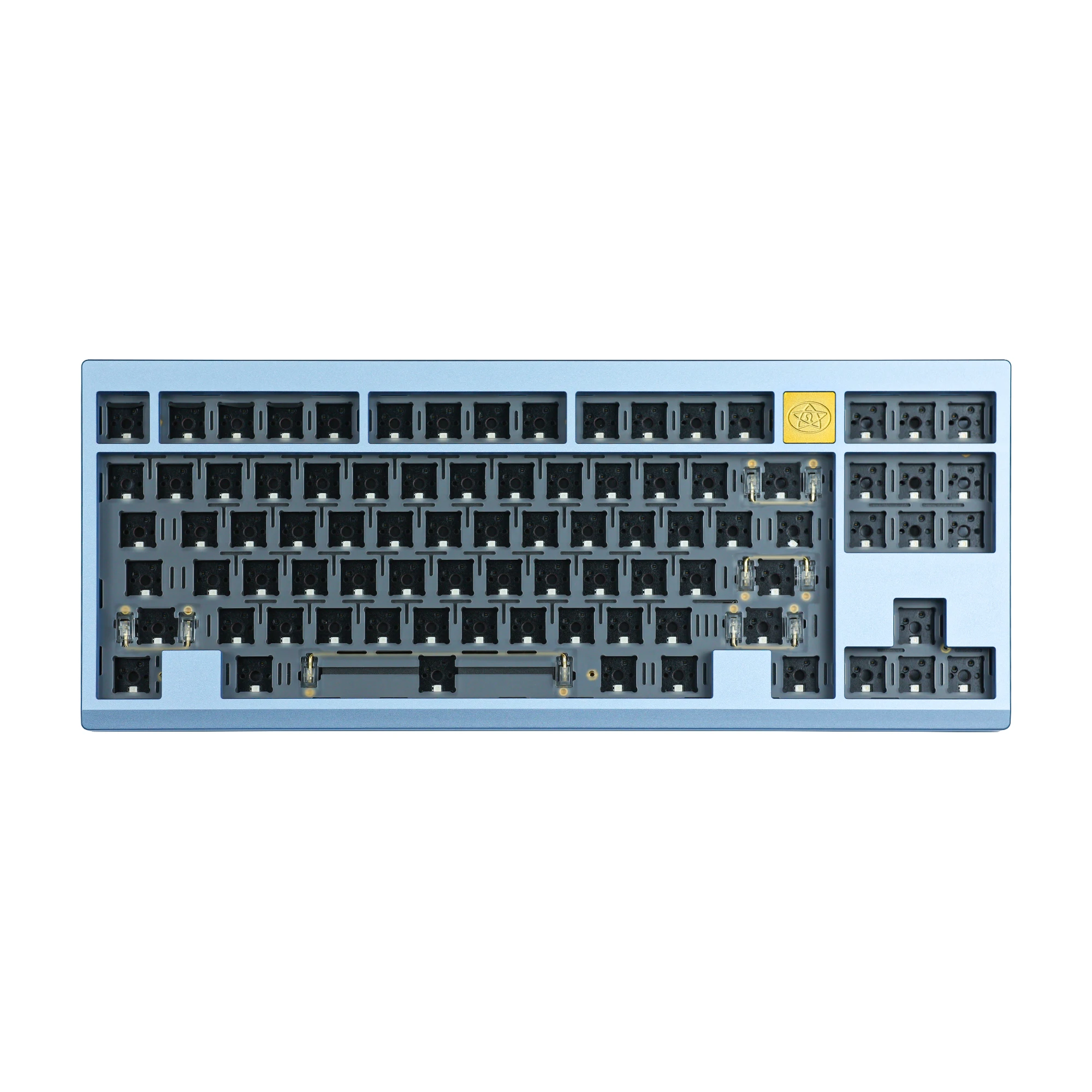 CHOSFOX-Kit de teclado mecánico LEO80 para videojuegos, tres modos de intercambio en caliente, con cable USB tipo C, inalámbrico, 2,4 GHz - imagen 2