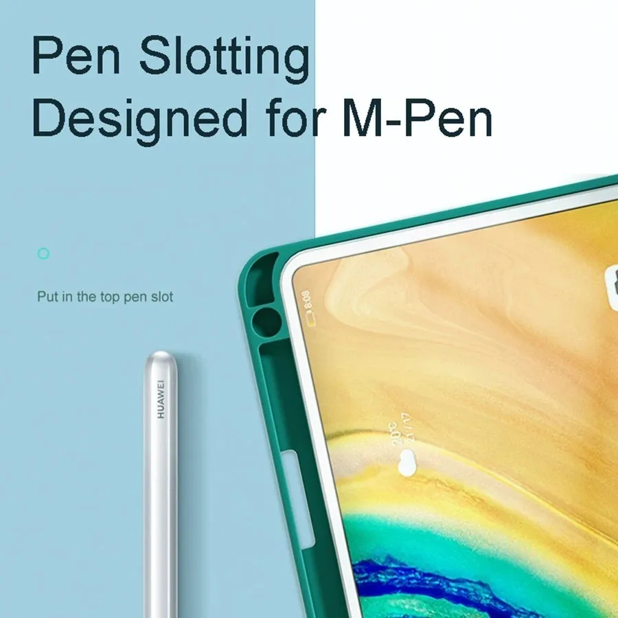 Funda inalámbrica con Bluetooth para Huawei Matepad 12 X 12X 2024 12 "Air 12" SE 11 11,5 S 11 PaperMatte Pro 12,2, funda para teclado, portalápices - imagen 4