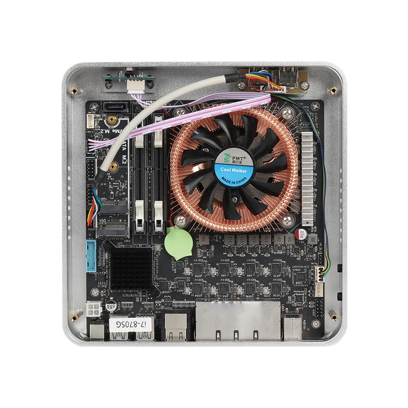 Mini PC Intel Core i7-8705G 8x 2,5G Ethernet USB-C 2x HDMI2.0 2x ranuras DDR4 M.2 SSD 2x COM DB9 RS232/422/485 Win10/11 Linux - imagen 4