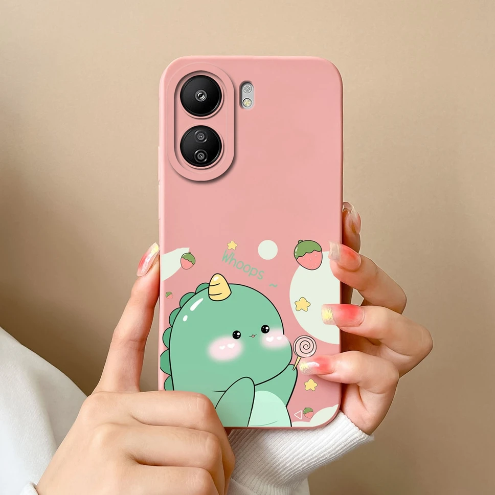 Para Xiaomi Poco C65 Funda de teléfono suave carcasa líquida moda mano corazón gesto Funda protectora para Xiaomi Poco C 65 Funda parachoques - imagen 5