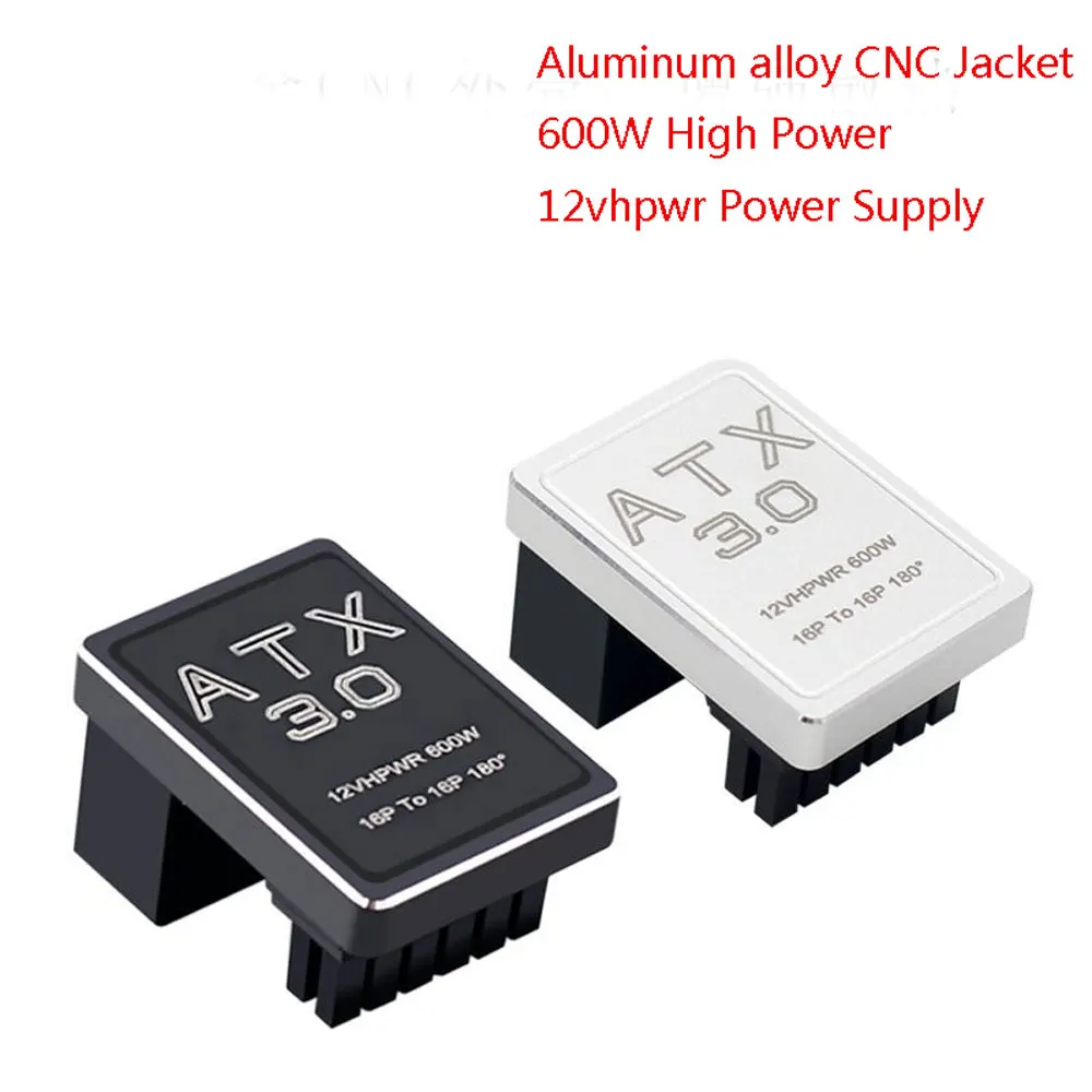 Angitu 12vhpwr adaptador de corriente 180 grados RTX 40/50 serie ATX3.0 tarjeta gráfica 5,0 600w 12 + 4 16 pines conector de giro macho a hembra