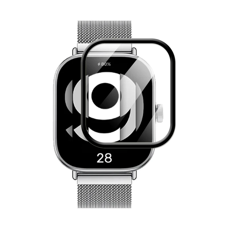Película 3D de PMMA para reloj inteligente, Protector de pantalla para Xiaomi Redmi Watch 4, no de vidrio, 3 uds. - imagen 3