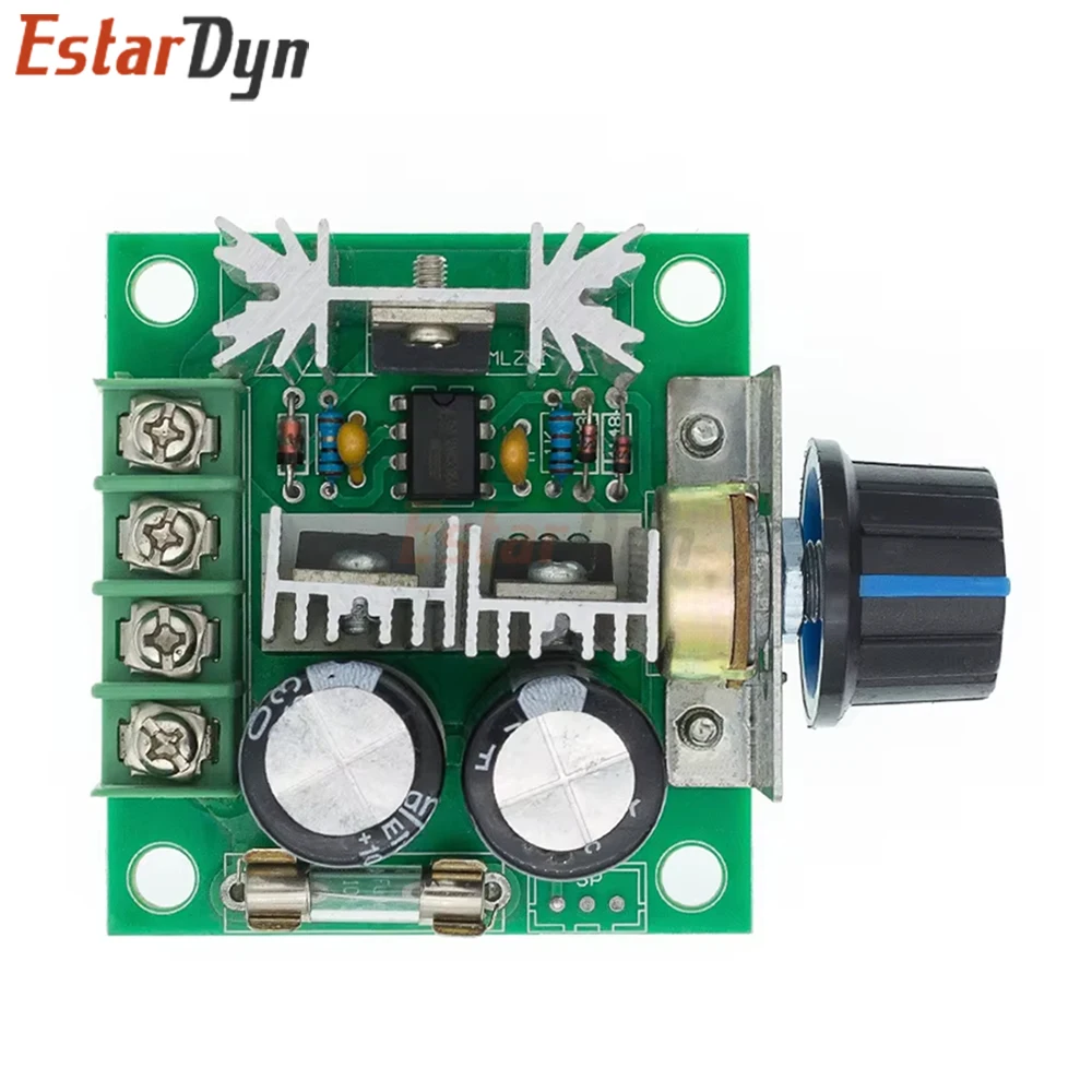 Controlador de velocidad del Motor PWM DC 12V ~ 40V 10A interruptor regulador de velocidad Variable continuo para Control de accionamiento del Motor sin escobillas del ventilador - imagen 2
