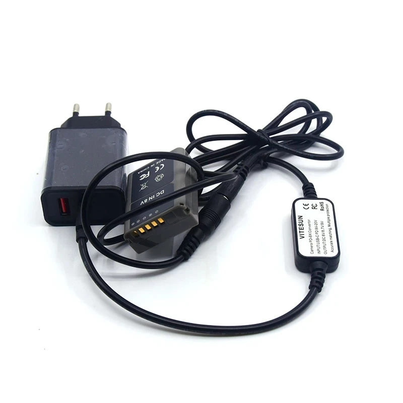 Acoplador CC BLN-1 PS-BLN1 batería simulada PD 3,0 cargador USB tipo C Cable CC para cámara Olympus E-M5 OM-D E-M1 E-P5 - imagen 4