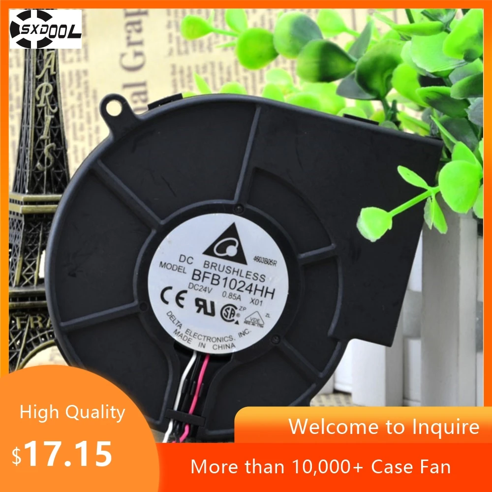 Ventilador BFB1024HH para Delta 9733 97mm 24V DC 0.85A ventilador centrífugo de alta velocidad potente presión de aire grande para barbacoa - imagen 3