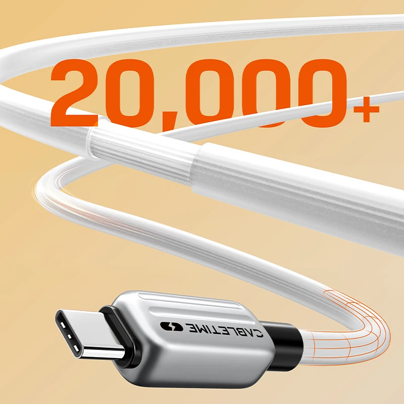 CABLETIME PD 240W Cable USB C PD3.1 Tipo C Cables de carga rápida Cable de alimentación USB C a C para Macbook Laptop iPhone 16 XIAOMI - imagen 5