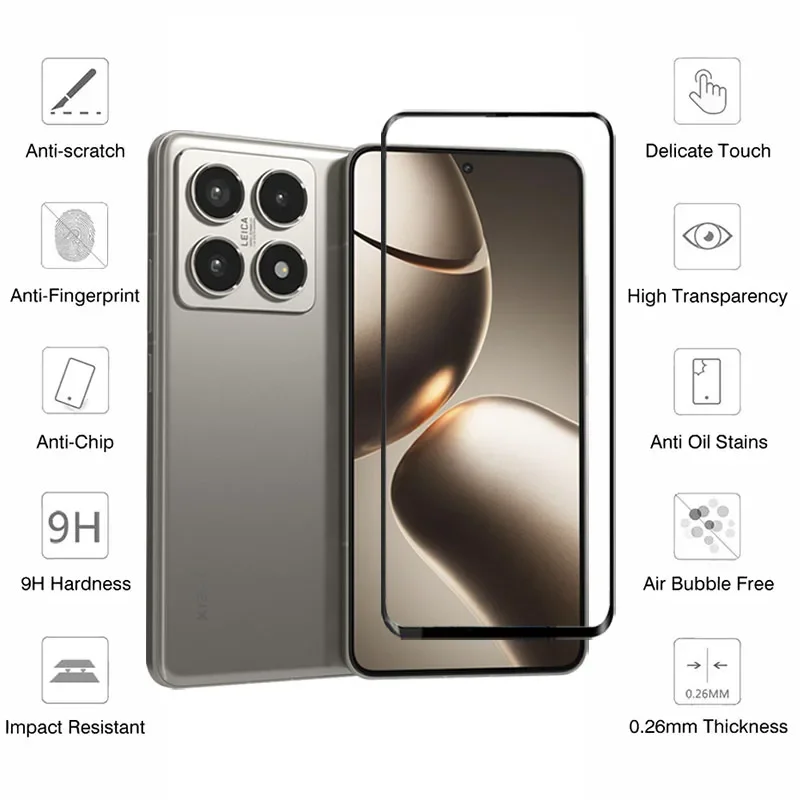 Película de lente de vidrio templado 6 en 1 para Xiaomi 14T 13T 12T 11T Pro Protector de pantalla de cristal de cámara para Xiaomi 11 Lite 14 13 lente de cristal - imagen 5